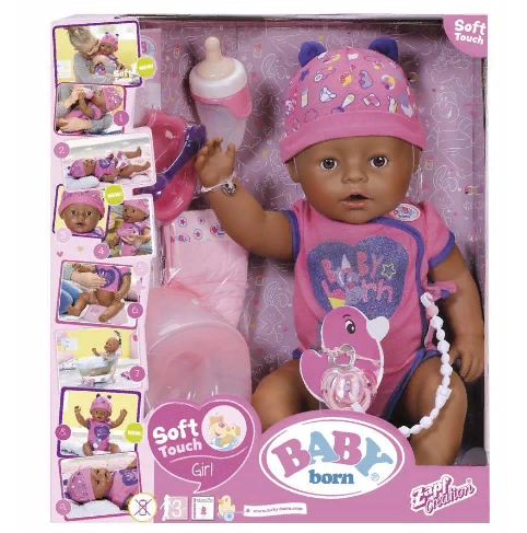 (NEW) Интерактивная кукла 824382 Baby Born Soft Touch  Этническа (мулатка-2) фото 7