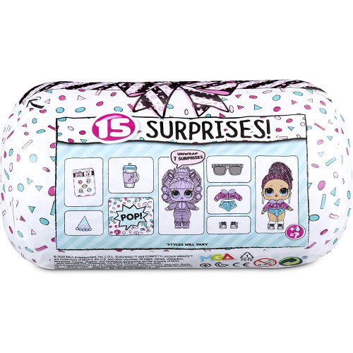Кукла капсула-сюрприз LOL Confetti Present Surprise Перевыпуск 4 серии Under Wraps 571476 MGA Entertainment фото 2