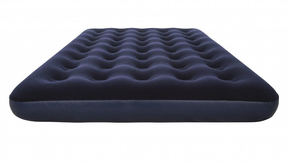 Надувной матрас bestway flocked air bed 67287 синий