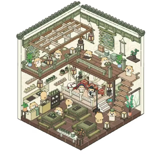 (№2) 3D Наклейки для творчества румбокс антистресс (4 комнаты + 1 сад в подарок) с пинцетом фото 3