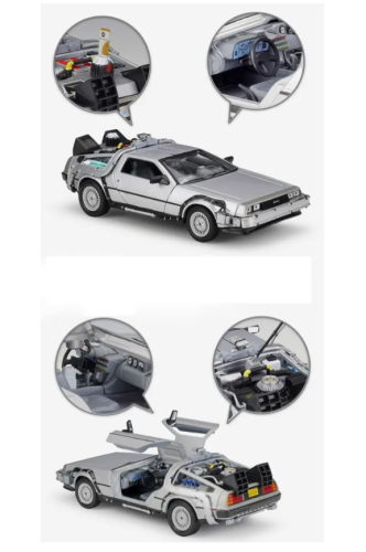 Модель автомобиля (машина времени) Делориан Delorean DMC-12 1:24 BACK TO THE FUTURE (Назад в будущее) фото 2