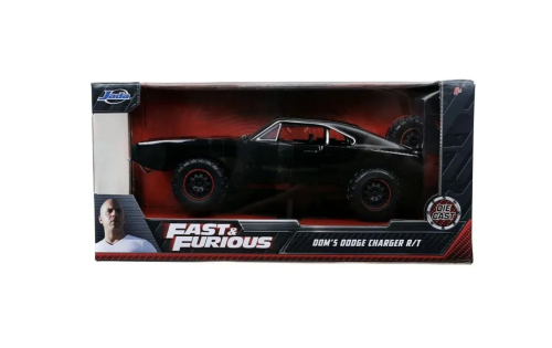 Машина Jada Fast and Furious 1:24 - Dom's Dodge Charger R/T (чёрный с красным) фото 7