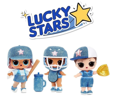 (баскетбол синий) 570370 ЛОЛ All-Star Команда Lucky Stars Sports 1 серия Baseball Sparkly  фото 4