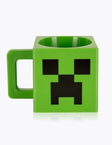 (зеленая) Кружка Майнкрафт Крипер Creeper (пластиковая) Minecraft