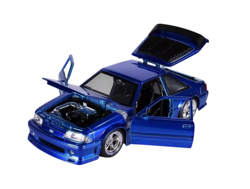 Машина Jada Bigtime Muscle 1:24 1989 Mustang GT (синий) фото 9