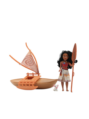(Мауи+Моана) Игровой набор Мауи, Моана и лодка (Moana) со звуком и аксессуарами фото 11