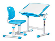 Комплект ErgoKids (стол+стул) Evo-06 Ergo Blue (арт. Evo-06 Ergo BL) - столешница белая / цвет пластика голубой