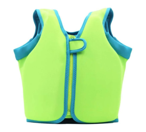 (Зеленый  - размер XXL) Детский плавательный жилет для купания плавания и бассейна ( 134-146)