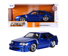 Машина Jada Bigtime Muscle 1:24 1989 Mustang GT (синий)
