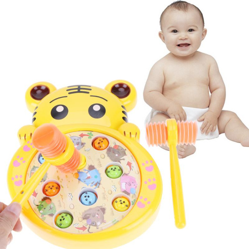 (Тигр) baby space Развивающая музыкальная игрушка тигр с молоточком (игра в хомяка) фото 2