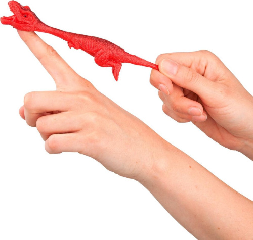 (желтый) Катапульта Динозавр игрушка-антистресс Dino World фото 8