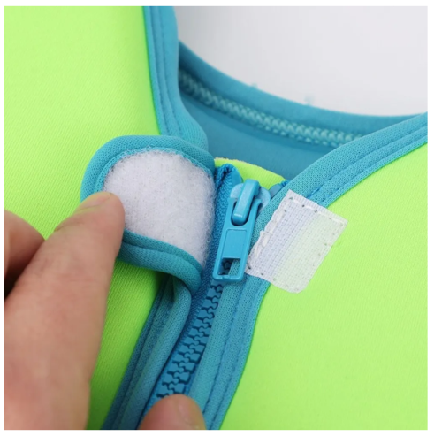 (Зеленый  - размер XL) Детский плавательный жилет для купания плавания и бассейна ( 122-134) фото 7