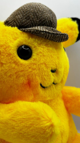 25 см Detective Pikachu Покемон Мягкая игрушка Детектив Пикачу фото 5