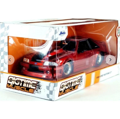 Машина Jada Bigtime Muscle 1:24 1989 Ford Mustang GT (красный) фото 2
