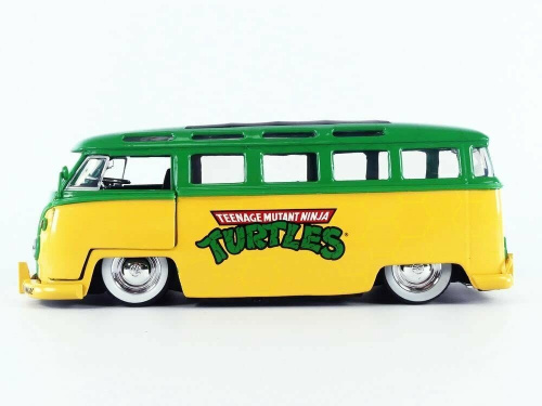 Машина Jada 1:24 Teenage Mutant Ninja Turtles 1962 Volkswagen Bus фото 4