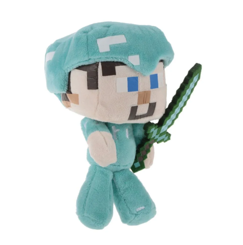Мягкая игрушка Стив в алмазной броне 17 см Майнкрафт (Minecraft) фото 7