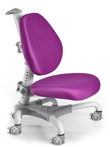 Компьютерное кресло для школьника Mealux Champion (Цвет обивки:Фиолетовый, Цвет каркаса:Белый)