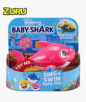 (розовый) Игрушка для ванной акула Baby Shark Zuru