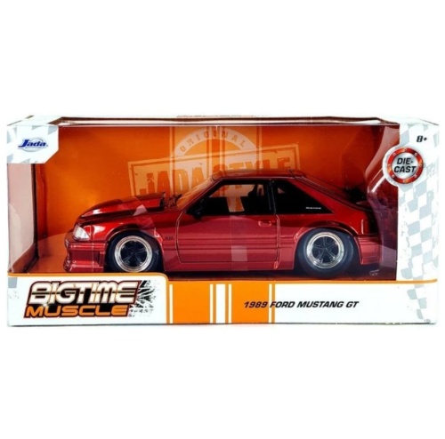 Машина Jada Bigtime Muscle 1:24 1989 Ford Mustang GT (красный)