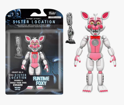 423 (Funtime Foxy) Коллекционная подвижная фигурка Весёлая Фокси ФНАФ (FNAF)