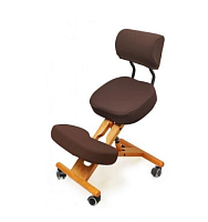 Коленный стул KW02B с чехлом коричневый Смарт стул SmartStool