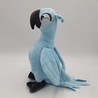(голубой цвет) 30 см Мягкая игрушка Попугай (Голубой ара) Жемчужинка из м/ф Рио