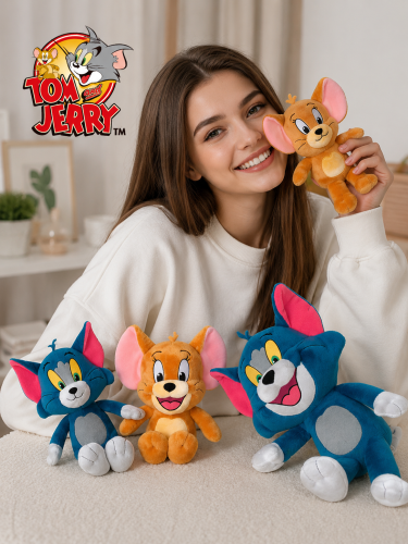 23 см Мягкая игрушка Джерри (Tom and Jerry) из мультфильма Том и Джерри фото 2