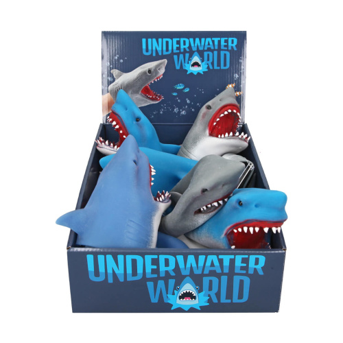 (голубая) Игрушка на руку Акула / Игрушка перчатка (игрушка в ванную) Dino World фото 2