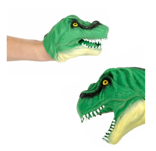 (зеленый) Игрушка на руку Динозавр / Игрушка перчатка