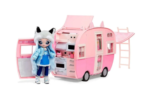 575672 NaNaNa MGA Entertainment Игрушка На На На Сюрприз - Кошачий фургон Кемпер (Na! Na! Na! Surprise Kitty Pink Camper Vehicle) фото 6