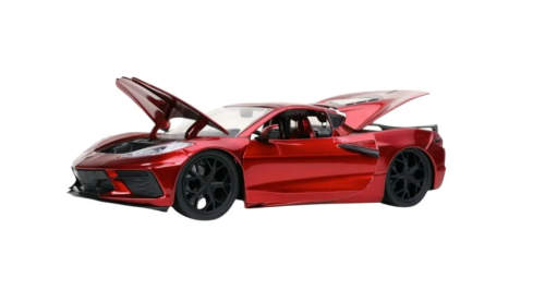 Машина Jada 1:24 Chevrolet Corvette Stingray 2020 (красный) фото 5