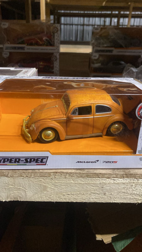 Машина Jada 1:24 Transformers Bumblebee Volkswagen Beetle (желтый) фото 5