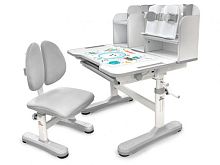 Комплект мебели (столик + стульчик)  Mealux EVO Panda grey  (арт. BD-28 G)