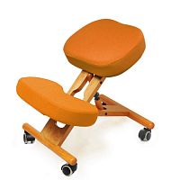 Деревянный коленный стул Smartstool KW02 Смарт стул с чехлом персиковый