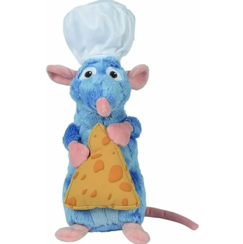 30 см Мягкая игрушка Рататуй крысёнок Реми с сыром и колпаком фото 3