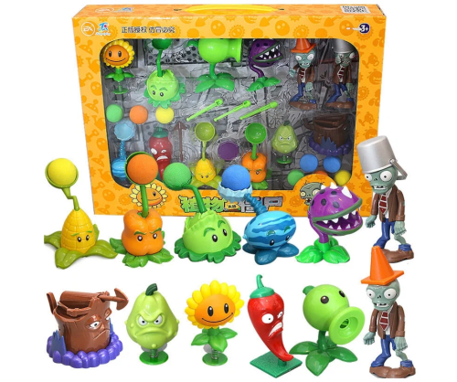686-7 (12 растений + 2 зомби) Игровой набор Зомби Против Растений / Plants vs Zombie фото 3