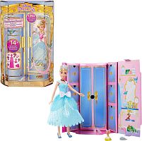 Кукла Золушка Cinderella Disney с гардеробом и аксессуарами HMK53