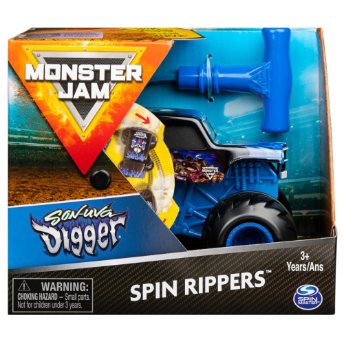Машинка Monster Jam  Spin Rippers Son-uva Digger 1:43 фото 5