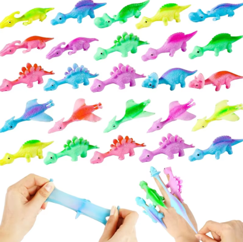 (зеленый) Катапульта Динозавр игрушка-антистресс Dino World фото 11