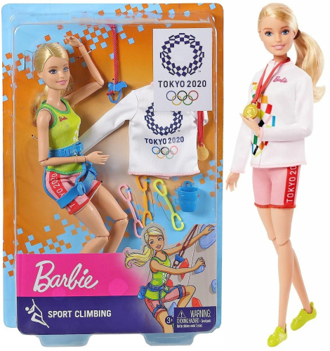 Кукла Barbie Олимпийская спортсменка GJL73-4 Спортивный альпинизм фото 8