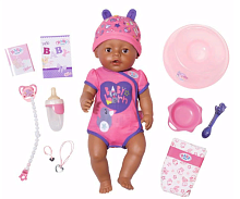 (NEW) Интерактивная кукла 824382 Baby Born Soft Touch  Этническа (мулатка-2)