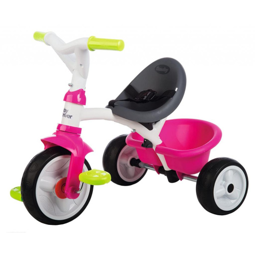 741201 Smoby Baby Driver трехколесный велосипед розовый фото 3