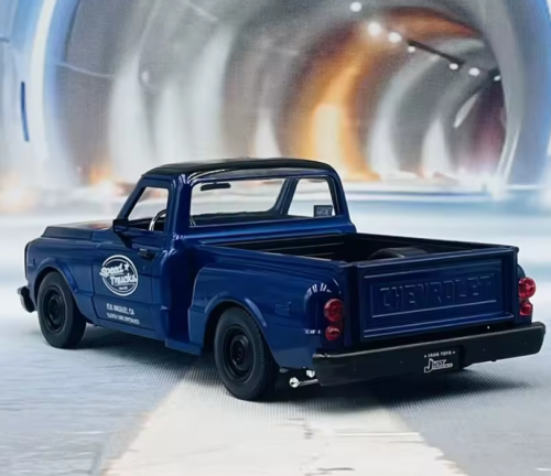 Машина (Пикап) 1:24 Jada 1969 Chevrolet C10 Stepside Pickup с дополнительным комплектом колес фото 4
