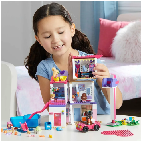 HHM01 Дом Барби Color Reveal Mega Bloks красочные блоки фото 2