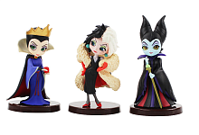 Набор из 3-х фигурок Дисней Круэлла, Малефисента, Злая Королева, игрушка Cruella, Стервелла