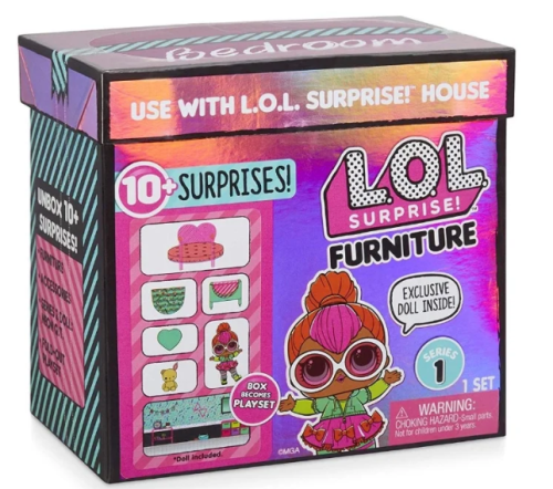 Игровой набор L.O.L. Surprise Furniture Neon Q.T. Bedroom, Серия 1, 561743 фото 3