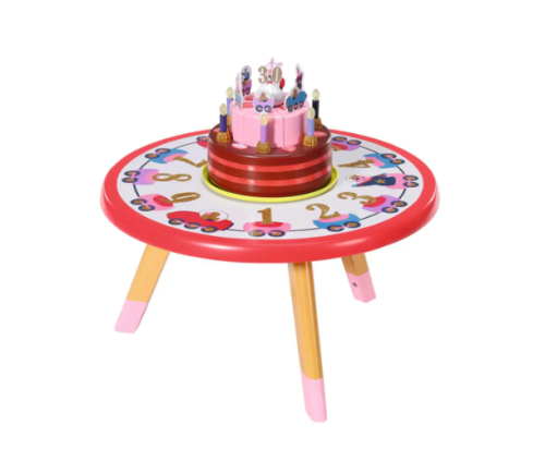 Набор мебели для куклы Baby Born "Вечеринка с тортом" (торт стол 3 стула свет звук), Zapf Creation (831076) фото 2