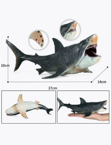 Мегалодон Акула морские обитатели большая акула 27 см фото 7