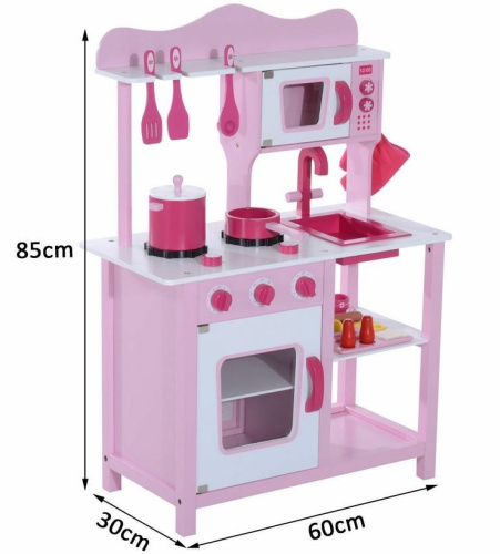 Кухня игровая Lanaland  "Фьюжн" розовая с набором посуды фото 9