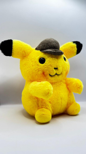 25 см Detective Pikachu Покемон Мягкая игрушка Детектив Пикачу фото 2